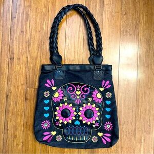 Loungefly Dia De Los Muertos Sugar Skull Tote - NWOT
